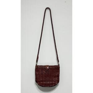 Bechamel woven leather crossbody bag western boho cowgirl chic resort wear